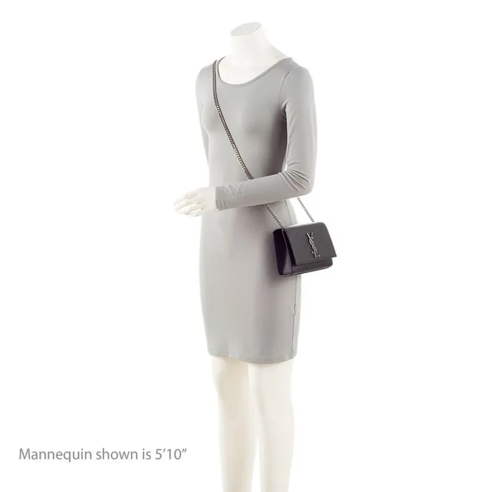 Saint Laurent Grain de Poudre Monogram Kate Small Shoulder Bag - Picture 5 of 11